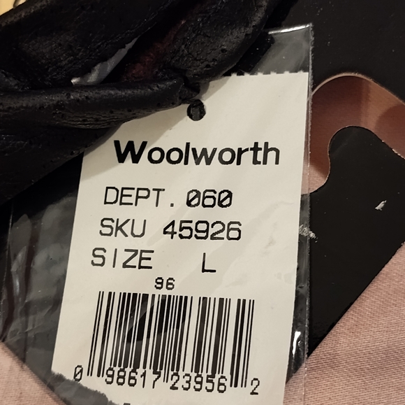 NWT & VINTAGE PREMIER LEATHER GLOVES Sz Large (Woolworths) - Picture 6 of 6